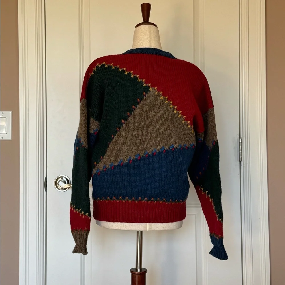 Susan Bristol Multicolor Patchwork Cardigan - Picture 3 of 6